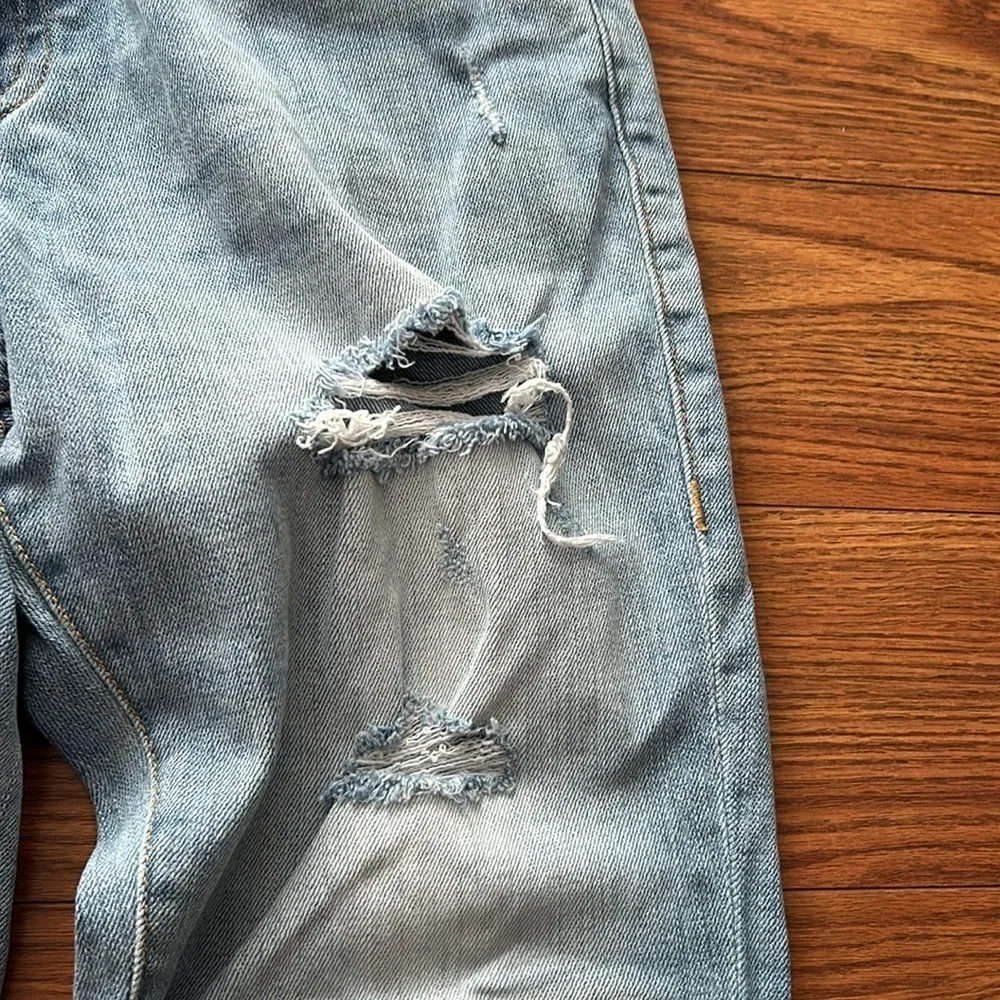 NWOT True Religion Men's 34 Matt Ultra Skinny Moto Distressed‎ Light Wash Jeans